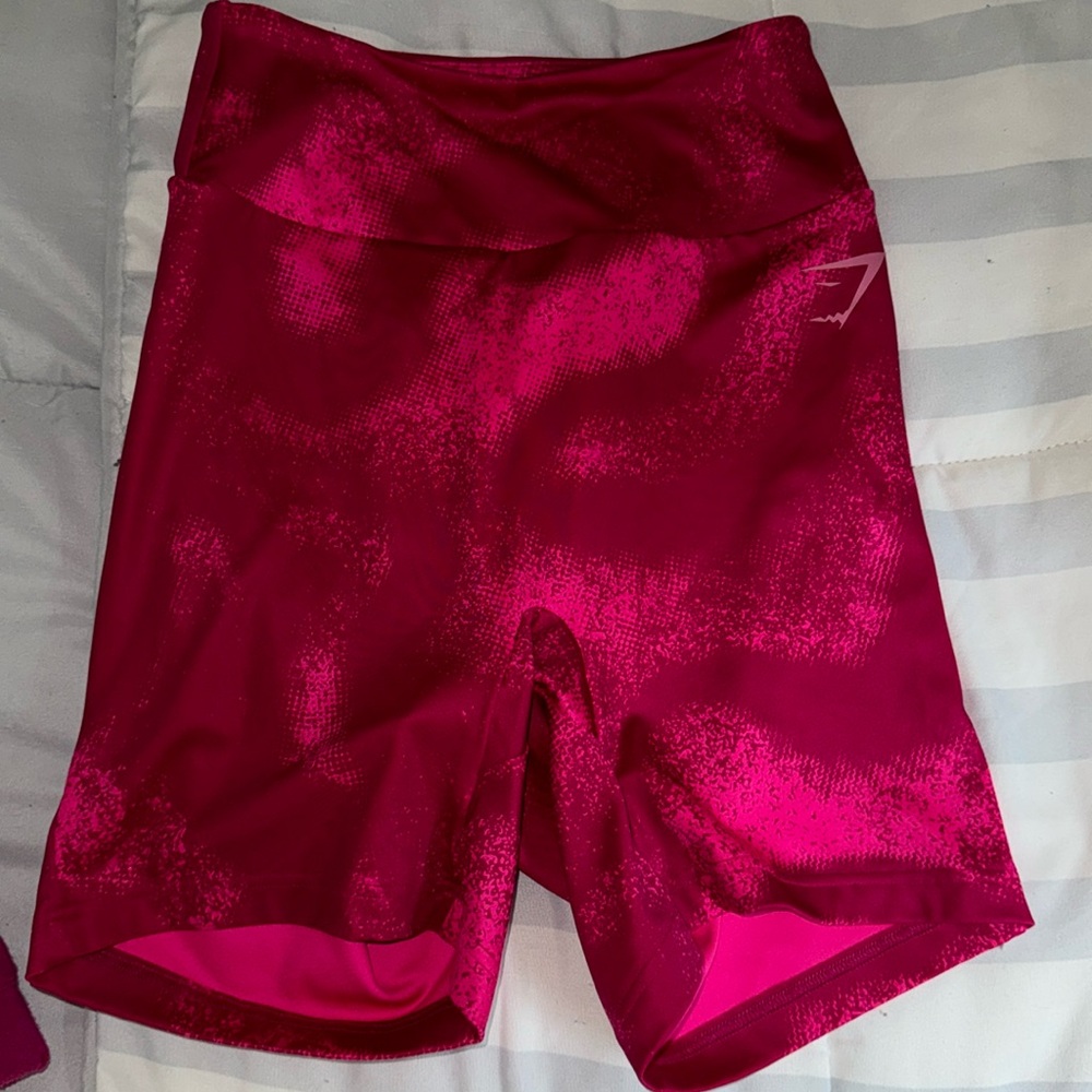 Pink Gymshark Powerlift shorts